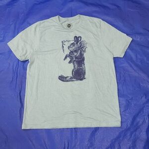 T-Shirt with Rabbit Graphic